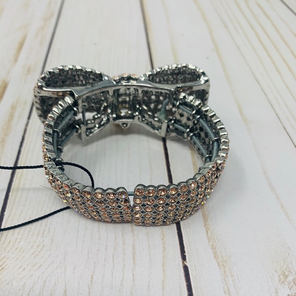 Ann Taylor Rhinestone and Pear Bow Bracelet - Picture 7 of 9